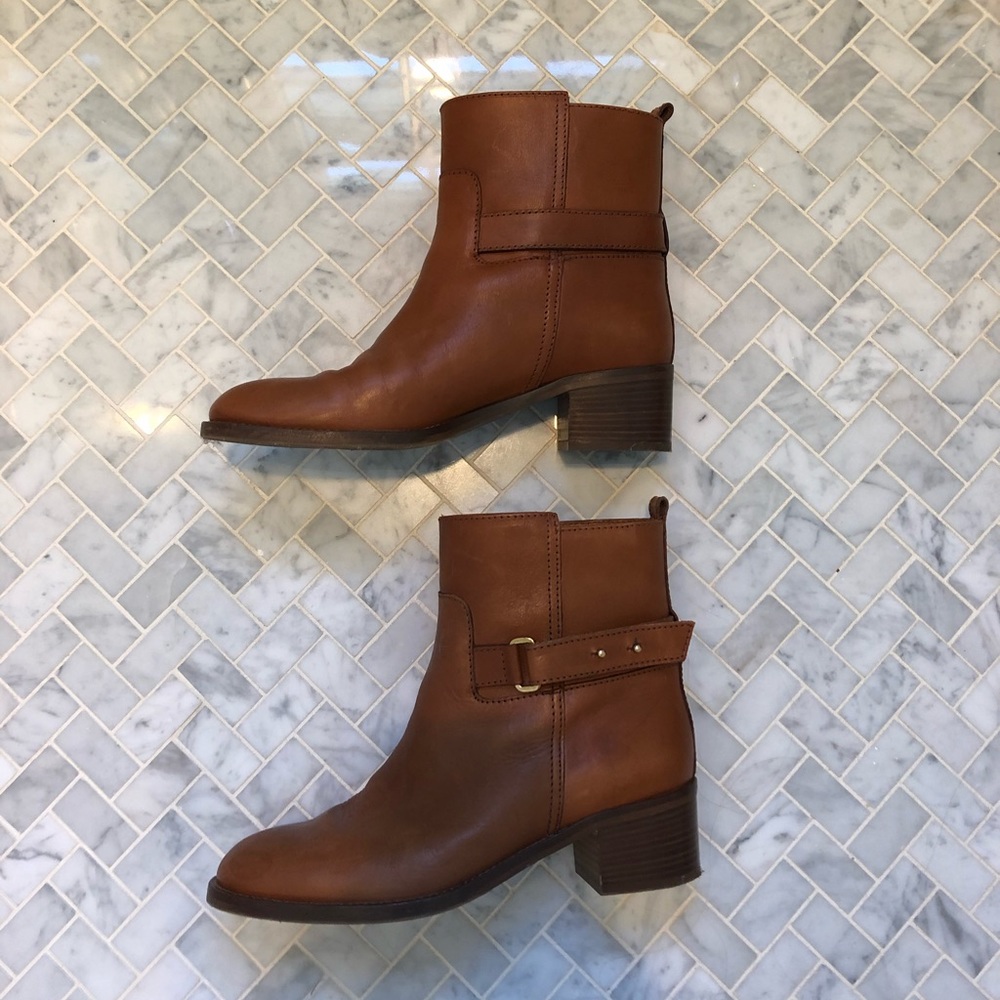 J. Crew Brown leather Parker boots